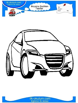 Çocuklar İçin Honda Boyama Sayfaları 
